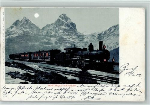 1902 Mondschein - Gotthard Express - Verlag Künzli 3556