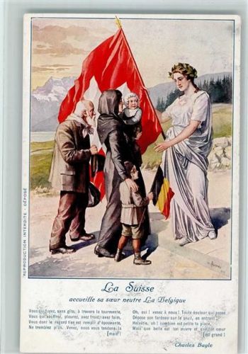La Suisse accueille sa seur neutre La Belgique - Flüchtlinge