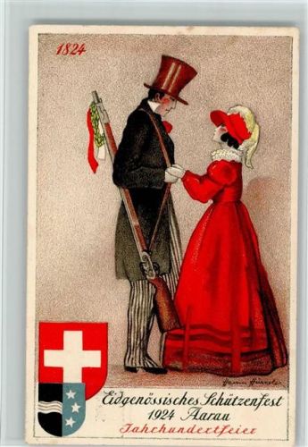 Aarau Eidg. Schützenfest 1924 - Jahrhundertfeier , AK