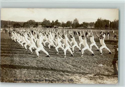 8000 Zürich Foto AK Nr. 138 Zürch. Turnfest Rüti 1920 AK