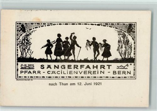 Thun 1921 Sängerfahrt - Pfarr-Cäcilienverein - Bern - nach Thun Wandervögel