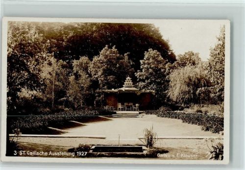 St. Gallen Ausstellung 1927 - Gartenbau von F. Klauser