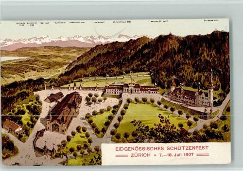 Zürich Schützenfest 1907 AK