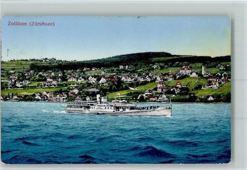 Zollikon 1912 Zürichsee Personenschiff