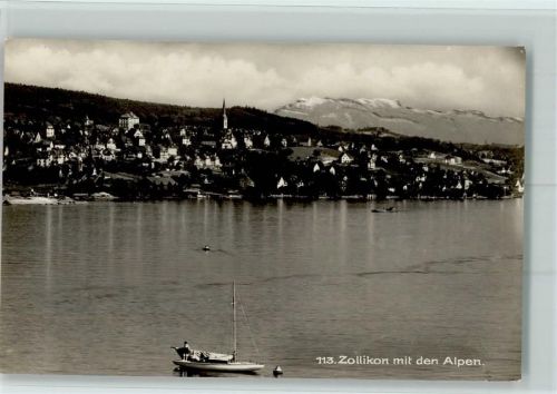Zollikon Zollikon mit den Alpen