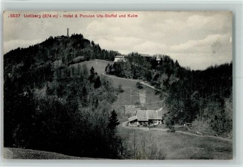 Uetliberg Zürich 1912 Uetliberg Hotel Pension Uto-Staffel und Kulm