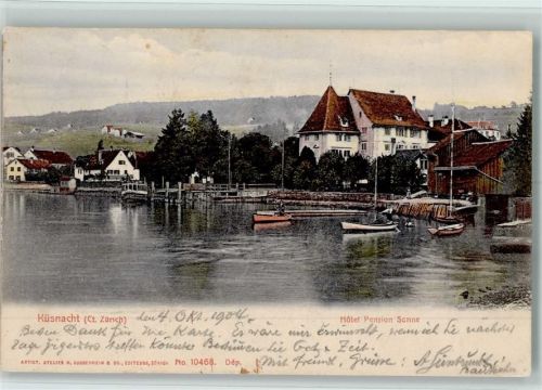 Küsnacht ZH 1904 Hotel Pension Sonne