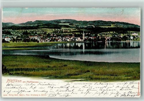 Pfäffikon ZH 1904 Gesamtansicht am Pfaffikersee