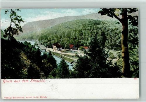 Sihlwald 1905 Restauration und Forsthaus