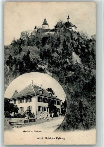 8314 Kyburg 1909 - Schloss Gasthof zum Hirschen 2-Bildaufnahme