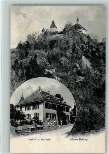 8314 Kyburg 1905 - Schloss Gasthof zum Hirschen 2-Bildaufnahme