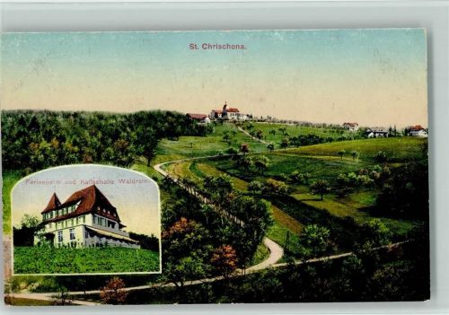 St Chrischona - Ferienheim Kaffeehalle Waldrain Hüttenstempel