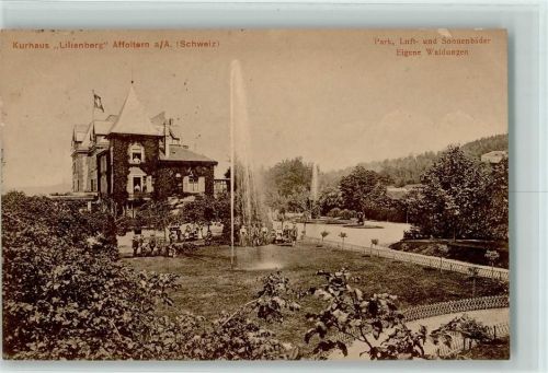 Affoltern am Albis Kurhaus Lilienberg Wasserfontäne