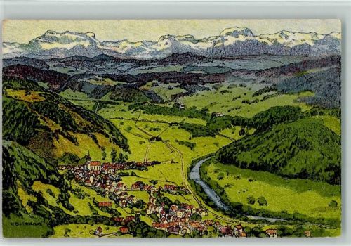 Turbenthal Blick gegen Süden sign Bollmann E.