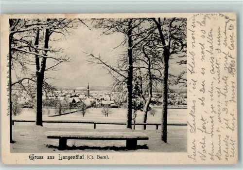 Langenthal 1901 Winter