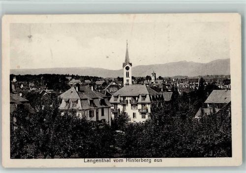 Langenthal Vom Hinterberg aus gesehen