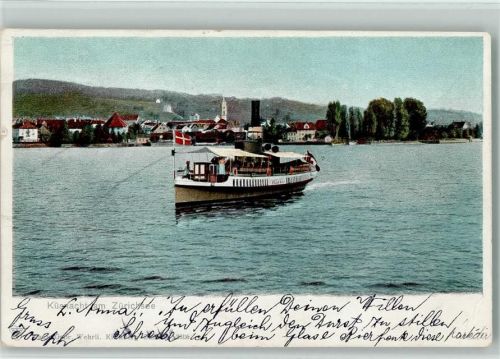 Küsnacht ZH 1902 Zürichsee Dampfer