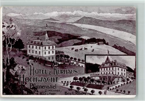 Pfannenstiel 1909 Hotel Kurhaus Hochwacht