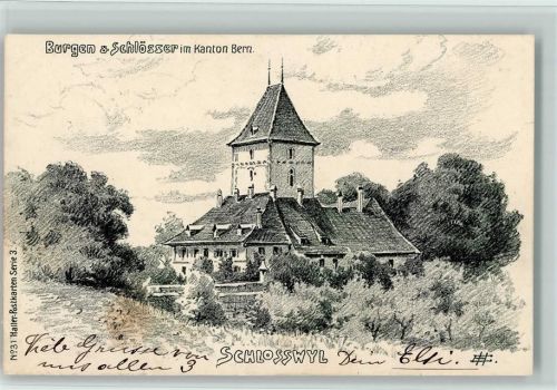9200 Geretschwil Künstlerkarte 1907 Burgen und Schlösser im Kanton Bern Schloss