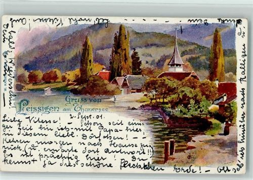 Leissigen 1901 Thunersee sign