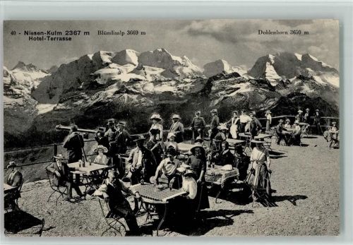Mülenen Hotel-Terrasse Niesen-Kulm