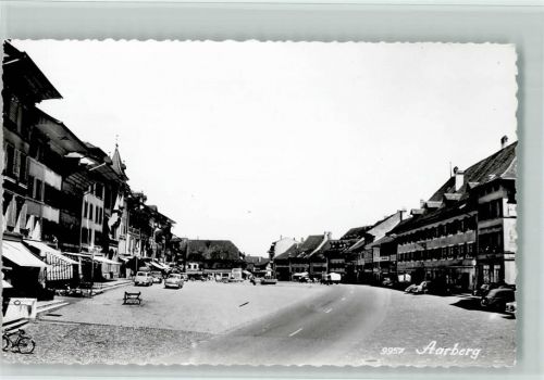 Aarberg Von der Holzbrücke aus gesehen