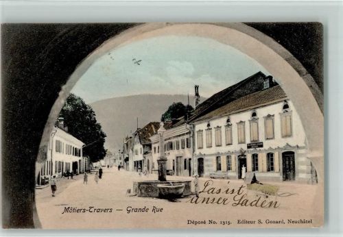 Travers 1907 Grande Rue Brunnen