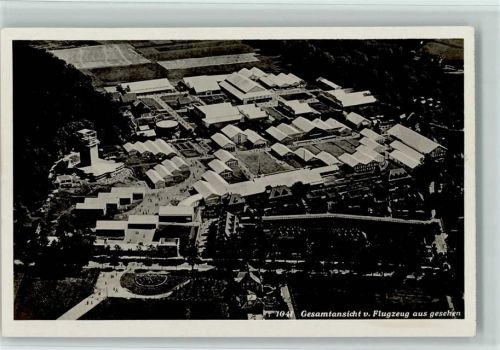 Bern 1928 Fliegeraufnahme Schweizerische Ausstellung für Frauenarbeit