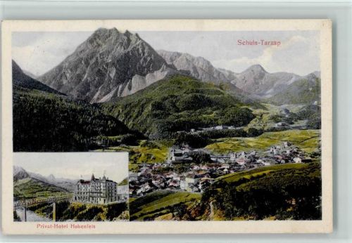 Tarasp 1911 Privat-Hotel Hohenfels
