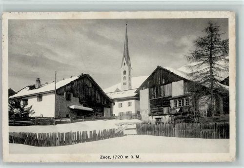 Zuoz Winter Kirche