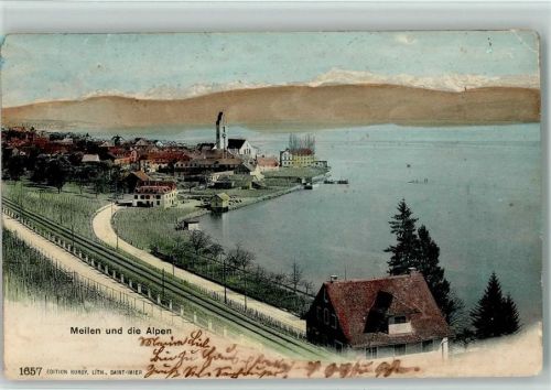 Meilen 1904 Meilen und die Alpen
