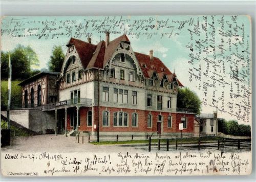 9240 Uzwil Gebrauchsspuren 1902 Bahnhof
