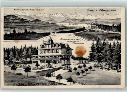 Pfannenstiel 1911 Gasthaus Kurhaus Hochwacht