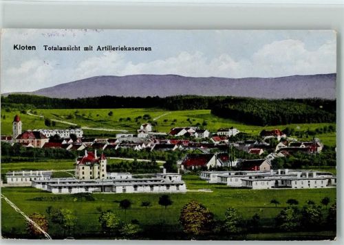 8302 Kloten Gebrauchsspuren Artilleriekasernen Kaserne Kloten Militärpost
