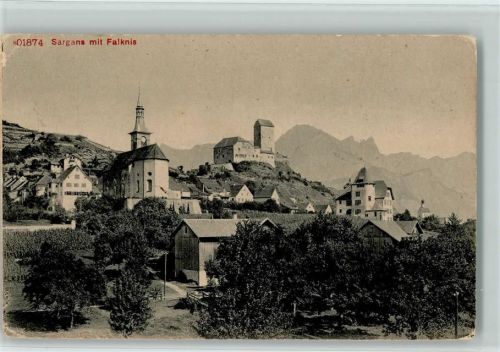 7320 Sargans Gebrauchsspuren 1909 Falknis
