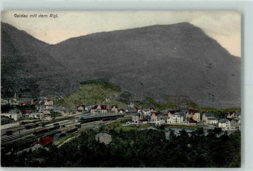 6410 Goldau 1907 - Goldau mit dem Rigi