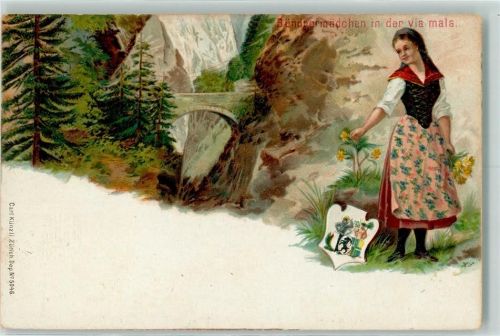 Bündnermädchen in der via mala
