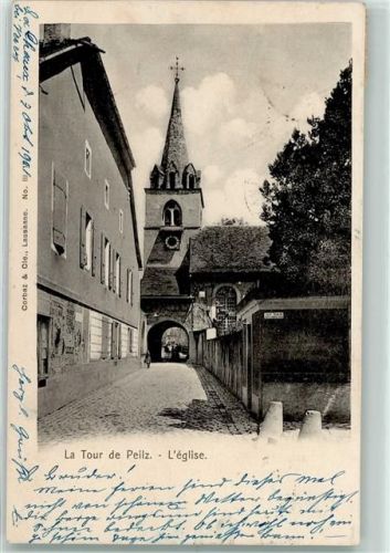 La Tour-de-Peilz 1901 L'église