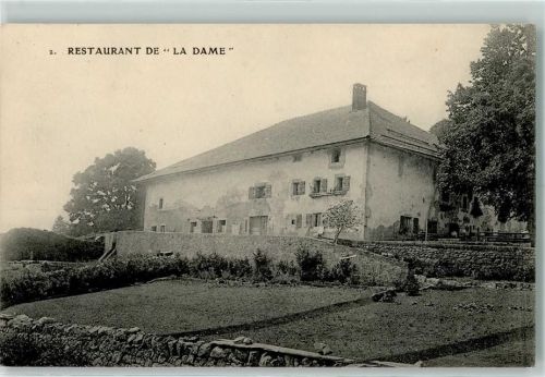 Dombresson Restaurant de La Dame Ort handschriftl.