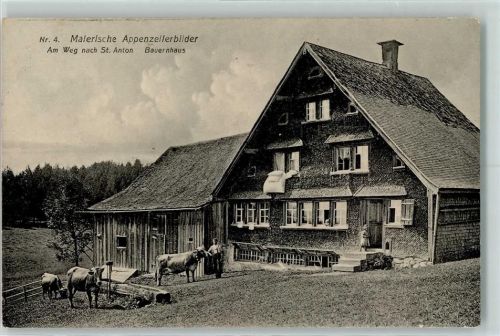 St. Anton Malerische Appenzellerbilder Nr. 4 Am Weg nach St. Anton