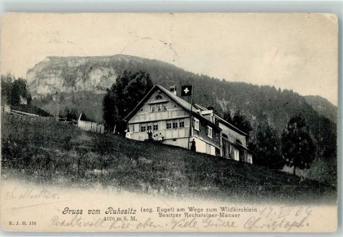 Weissbad 1904 Ruhesitz Ort lt. Stempel