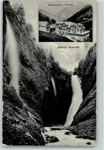 Urnäsch Alpenkurhaus Kräzerli Wasserfall Hüttenstempel