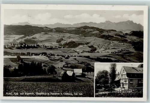Wald AR Wald mit Alpstein Gasthaus Pension zum Ochsen
