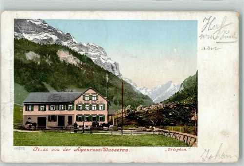 Wasserauen 1902 Gasthaus Alpenrose Hüttenstemepl