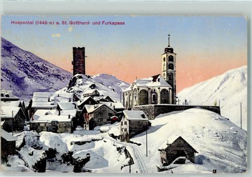 6493 Hospental - Hospental am St. Gothard- und Furkapass Winter