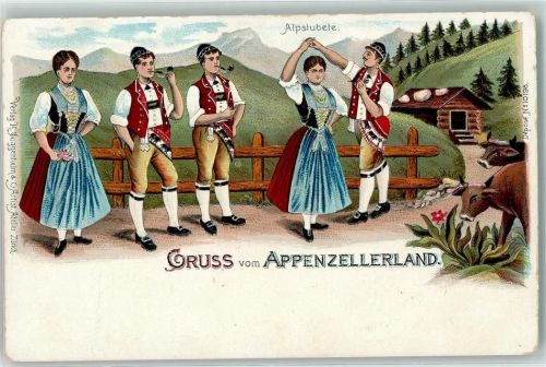 Alpstubete Trachten Pfeife Kühe