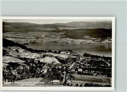Erlach Fliegeraufnahme mit Bielersee