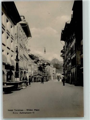 3000 Bern Berne KEINE AK Hotel Terminus Wilden Mann