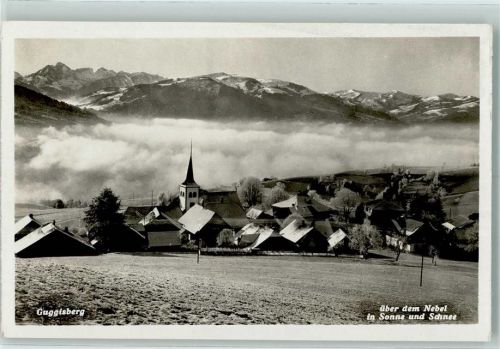 Guggisberg Über dem Nebel in Sonne und Schnee