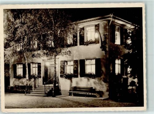 9436 Balgach Gebrauchsspuren Gasthof Bad Balgach bei Nacht